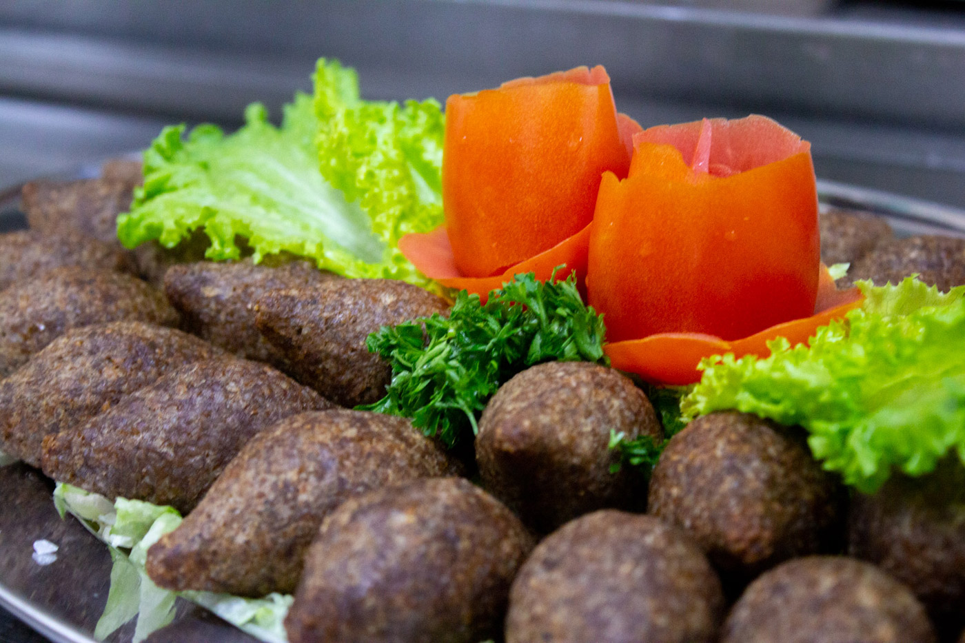 platter of kibbeh balls